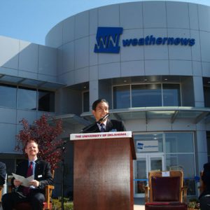 Weathernews Opens State-of-Art Operations Center on The University of Oklahoma's South Research Campus -- Weathernews' Opening Highlights Norman, Oklahoma' s Expanding Role in Research and Development for the Weather Industry --