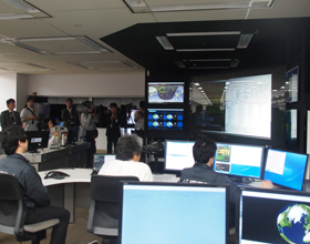 SVOC mission control at Weathernews Global Center
