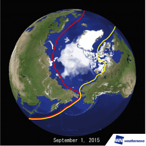 Both NSR Passages Open with Third Lowest Ice Extent Observed WNISAT-1R Launch Planned Next Summer for Arctic Data